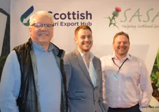 Dr Jonathon Snape and Jamie Smith from James Hutton Institute with Patrick Hughes from the Scottish Agri Hub.